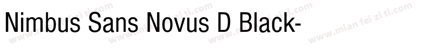 Nimbus Sans Novus D Black字体转换